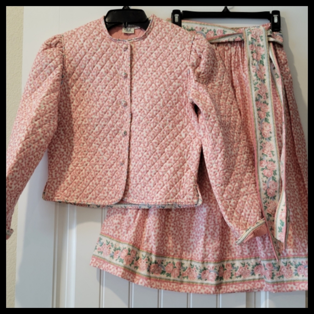 Vintage Vera Bradley Quilted Top & skirt - Picture 4 of 10